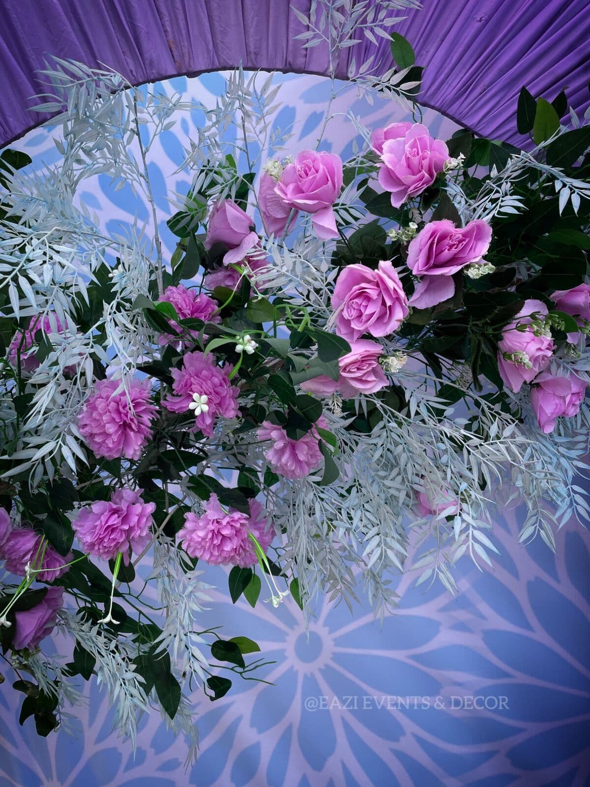 Floral installation by Eazi Events & Decor